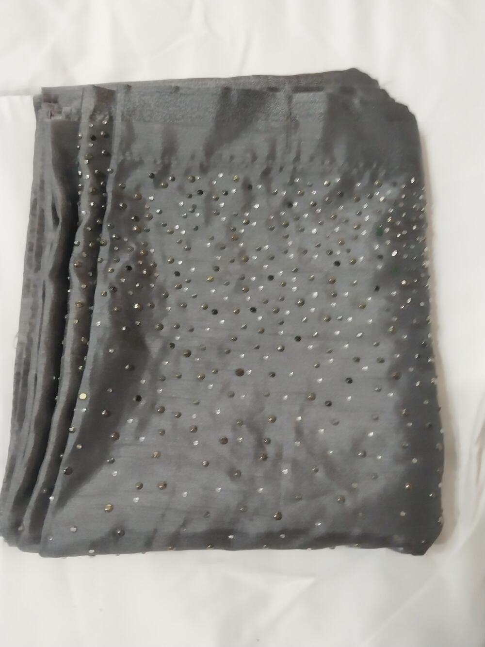 Gray Sequenced Shower Curtain 72x72